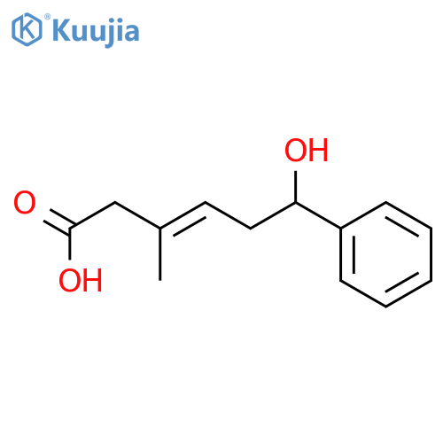 3-Hexenoic acid, 6-hydroxy-3-methyl-6-phenyl- structure