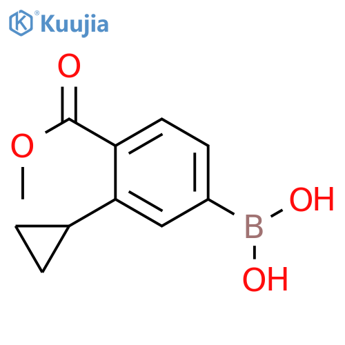 (3-cyclopropyl-4-(methoxycarbonyl)phenyl)boronic acid structure