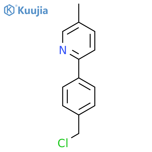 2-(4-(Chloromethyl)phenyl)-5-methylpyridine structure