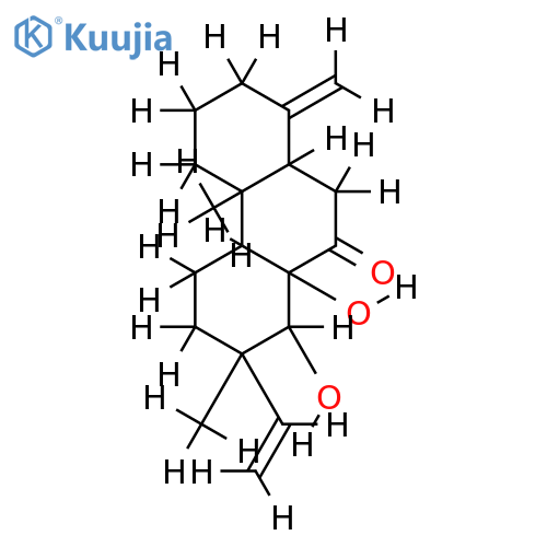 19-nor-8,14beta-dihydroxy-15-isopimaren-7-one structure