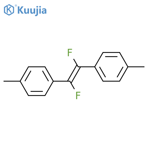 Benzene, 1,1'-(1,2-difluoro-1,2-ethenediyl)bis[4-methyl- structure