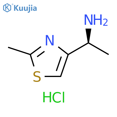 (1S)-1-(2-methyl-1,3-thiazol-4-yl)ethan-1-amine dihydrochloride structure