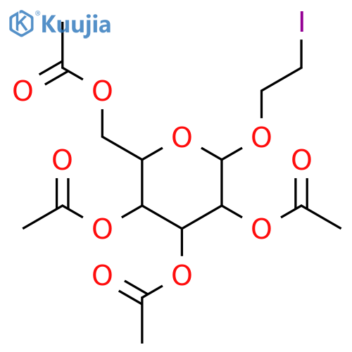 2-Iodoethyl 2,3,4,6-tetra-O-acetyl-a-D-mannopyranoside structure