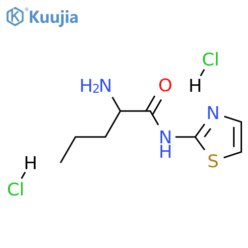 2-amino-N-(1,3-thiazol-2-yl)pentanamide dihydrochloride structure