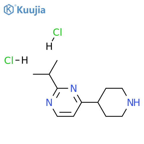 2-isopropyl-4-(4-piperidyl)pyrimidine;dihydrochloride structure