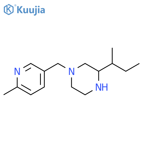 3-(butan-2-yl)-1-[(6-methylpyridin-3-yl)methyl]piperazine structure
