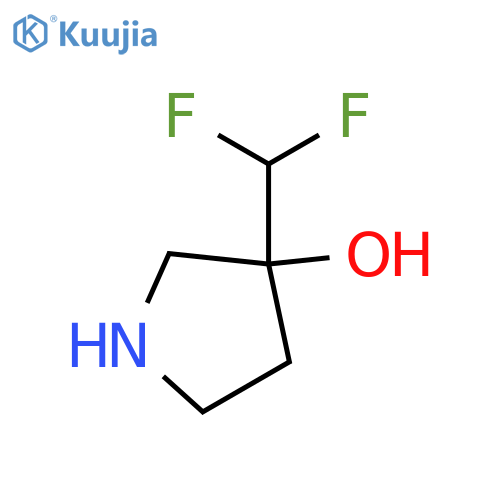 3-(difluoromethyl)pyrrolidin-3-ol structure