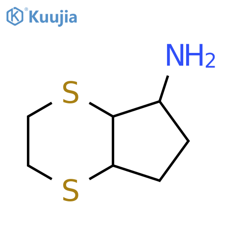 5H-Cyclopenta[b]-1,4-dithiin-5-amine, hexahydro- structure