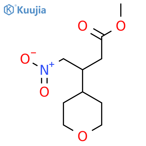 Methyl 4-nitro-3-(oxan-4-yl)butanoate structure