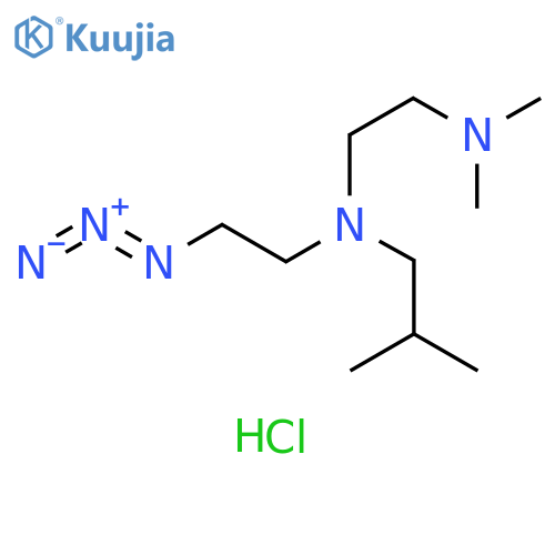 {2-(2-azidoethyl)(2-methylpropyl)aminoethyl}dimethylamine dihydrochloride structure