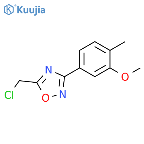 5-(chloromethyl)-3-(3-methoxy-4-methylphenyl)-1,2,4-oxadiazole structure