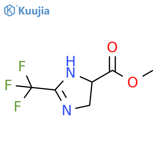 methyl 2-(trifluoromethyl)-4,5-dihydro-1H-imidazole-4-carboxylate structure