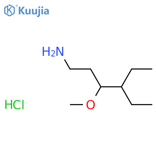 4-Ethyl-3-methoxyhexan-1-amine hydrochloride structure
