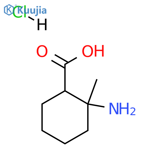 2-amino-2-methyl-cyclohexanecarboxylic acid;hydrochloride structure