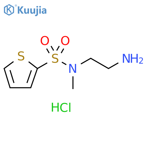 N-(2-aminoethyl)-N-methylthiophene-2-sulfonamide hydrochloride structure