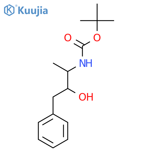 Tert-butyl N-(3-hydroxy-4-phenylbutan-2-yl)carbamate structure