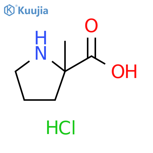 2-methylpyrrolidine-2-carboxylic acid hydrochloride structure