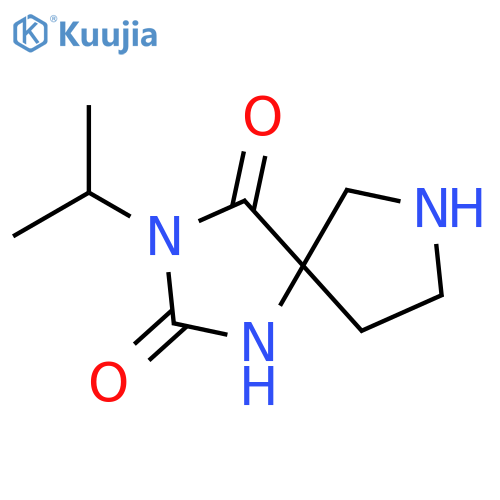 3-isopropyl-1,3,7-triazaspiro[4.4]nonane-2,4-dione structure