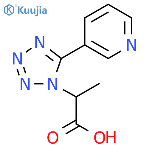 1H-Tetrazole-1-acetic acid, α-methyl-5-(3-pyridinyl)- structure