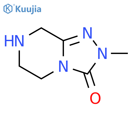 2-methyl-2H,3H,5H,6H,7H,8H-1,2,4triazolo4,3-apiperazin-3-one structure