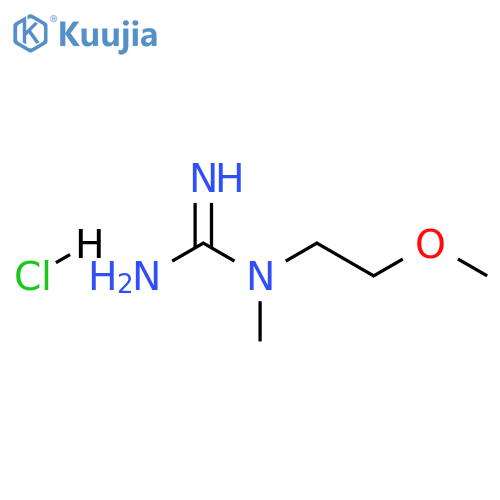 1-(2-methoxyethyl)-1-methylguanidine hydrochloride structure