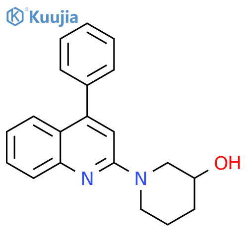 1-(4-phenylquinolin-2-yl)piperidin-3-ol structure