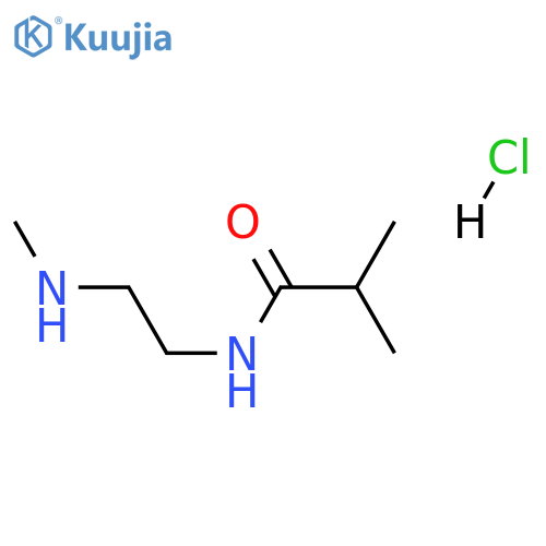 2-methyl-N-2-(methylamino)ethylpropanamide hydrochloride structure