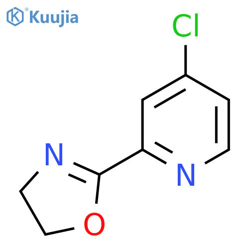 4-Chloro-2-(4,5-dihydro-1,3-oxazol-2-yl)pyridine structure