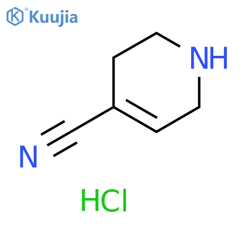 1,2,3,6-tetrahydropyridine-4-carbonitrile hydrochloride structure