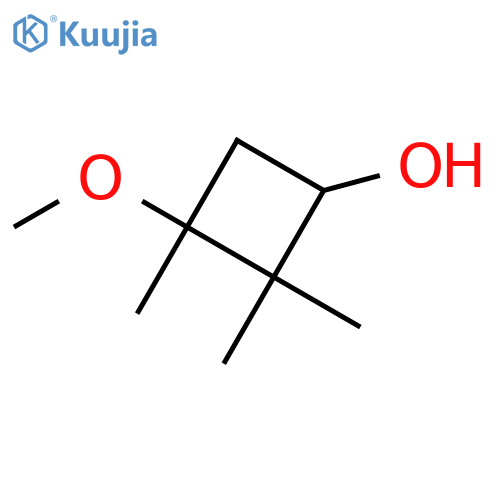 3-methoxy-2,2,3-trimethylcyclobutan-1-ol structure