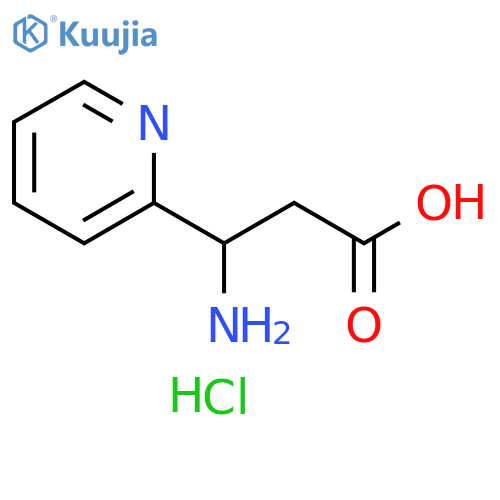3-amino-3-(pyridin-2-yl)propanoic acid dihydrochloride structure