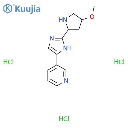 3-2-(4-methoxypyrrolidin-2-yl)-1H-imidazol-4-ylpyridine trihydrochloride structure