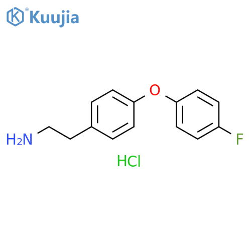 2-4-(4-Fluorophenoxy)phenylethan-1-amine Hydrochloride structure