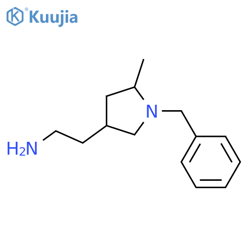 2-(1-benzyl-5-methylpyrrolidin-3-yl)ethan-1-amine structure