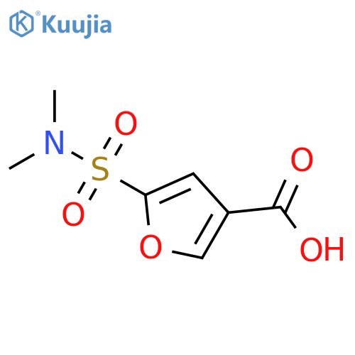 5-(dimethylsulfamoyl)furan-3-carboxylic acid structure