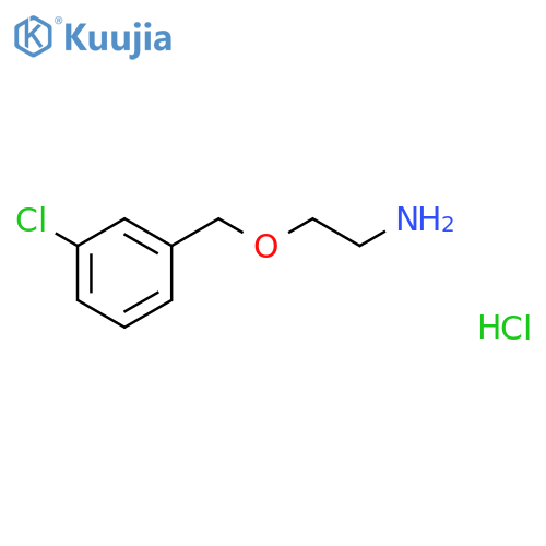 2-(3-chlorophenyl)methoxyethan-1-amine hydrochloride structure