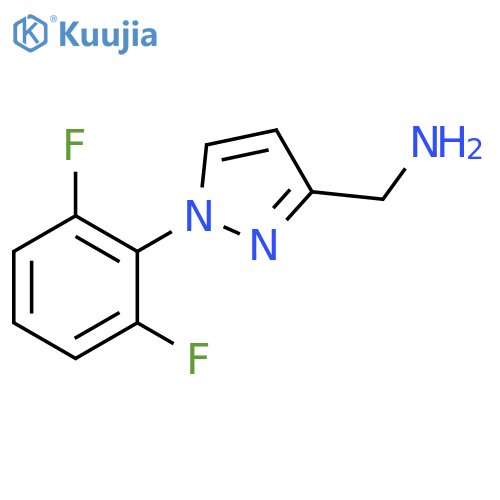 1-(2,6-difluorophenyl)-1H-pyrazol-3-ylmethanamine structure