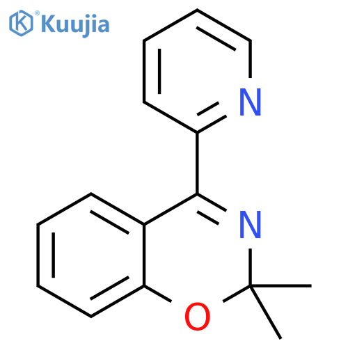 2H-1,3-Benzoxazine, 2,2-dimethyl-4-(2-pyridinyl)- structure