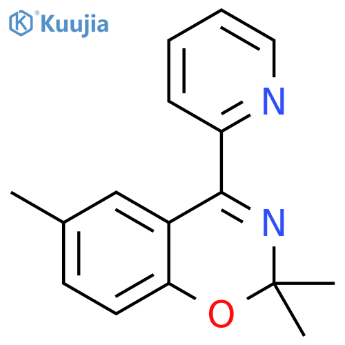 2H-1,3-Benzoxazine, 2,2,6-trimethyl-4-(2-pyridinyl)- structure