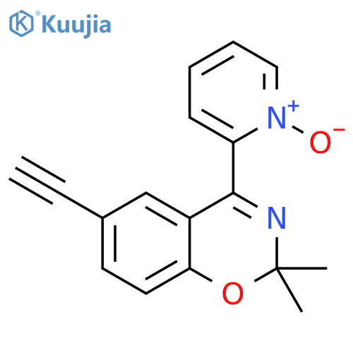 2H-1,3-Benzoxazine, 6-ethynyl-2,2-dimethyl-4-(1-oxido-2-pyridinyl)- structure