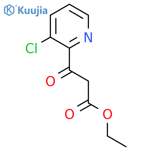 Ethyl 3-(3-chloropyridin-2-yl)-3-oxopropanoate structure