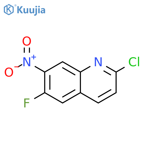 2-chloro-6-fluoro-7-nitroquinoline structure