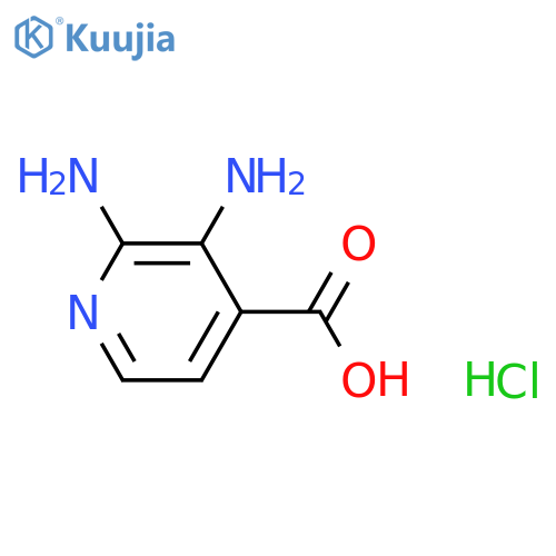 2,3-diaminopyridine-4-carboxylic acid;hydrochloride structure