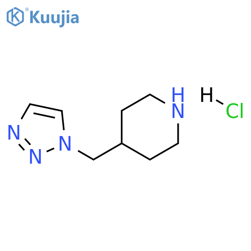 4-(triazol-1-ylmethyl)piperidine;hydrochloride structure