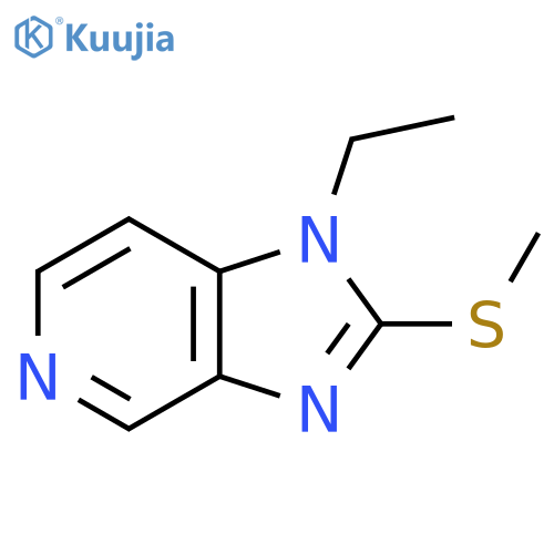 1-ethyl-2-(methylsulfanyl)-1H-imidazo4,5-cpyridine structure