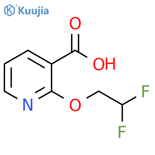 2-(2,2-difluoroethoxy)pyridine-3-carboxylic acid structure
