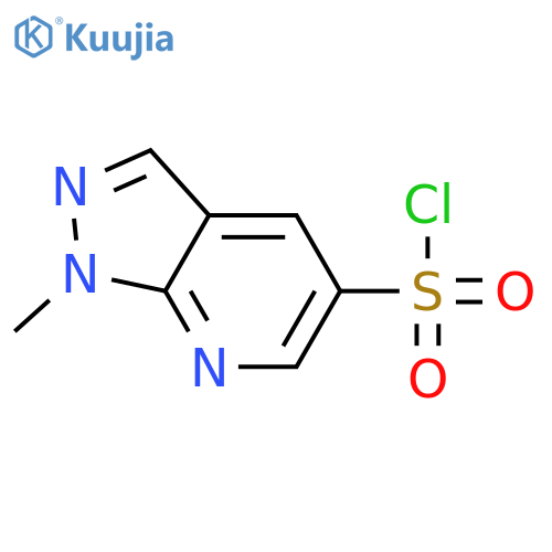 1-methyl-1H-pyrazolo3,4-bpyridine-5-sulfonyl chloride structure