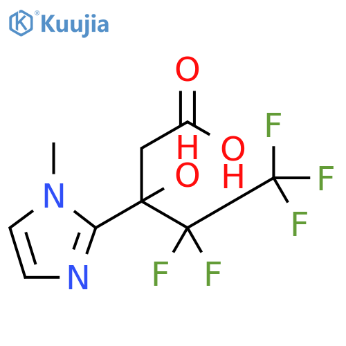4,4,5,5,5-pentafluoro-3-hydroxy-3-(1-methyl-1H-imidazol-2-yl)pentanoic acid structure
