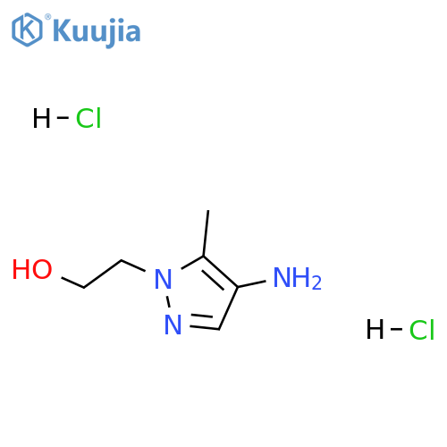 2-(4-amino-5-methyl-1H-pyrazol-1-yl)ethan-1-ol dihydrochloride structure