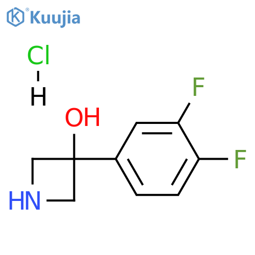 3-(3,4-difluorophenyl)azetidin-3-ol hydrochloride structure